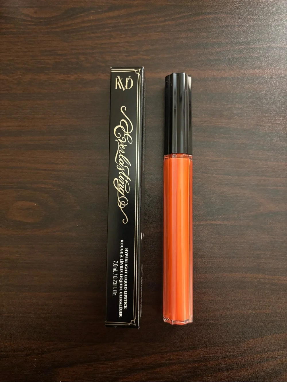 NIB KVD Beauty Everlasting HyperLight Liquid Lipstick - Torch Ginger - size 7mL